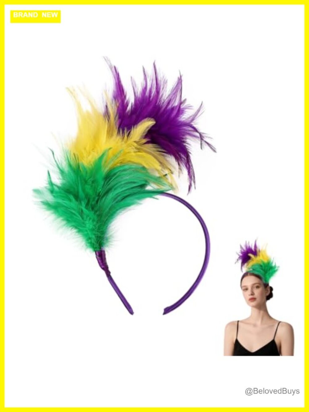 Feather Fascinator Headband for Women Cocktail Wedding Party